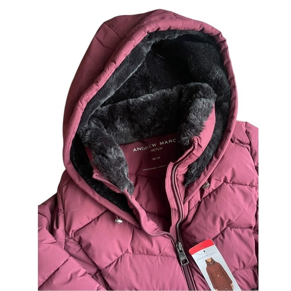 Andrew Marc Ladies Walker Jacket Puffer Coat Parka Size: Medium New With Tags - Picture 5 of 13